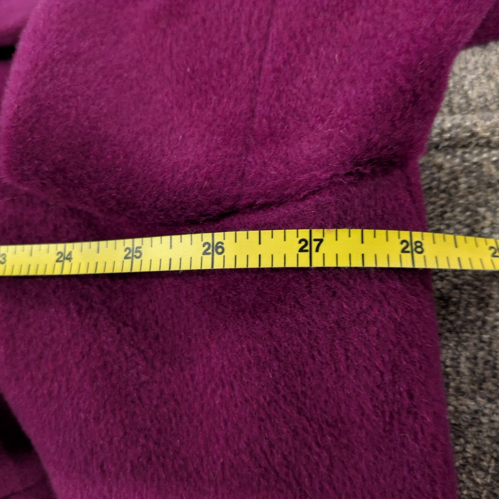 🔴Talbot's Magenta Long Coat, Size 24W - Picture 10 of 12